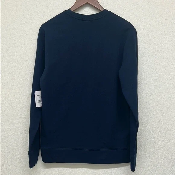 NWT Reebok Men's Navy Sweatshirt with Front Pocket - Small - Picture 2 of 5